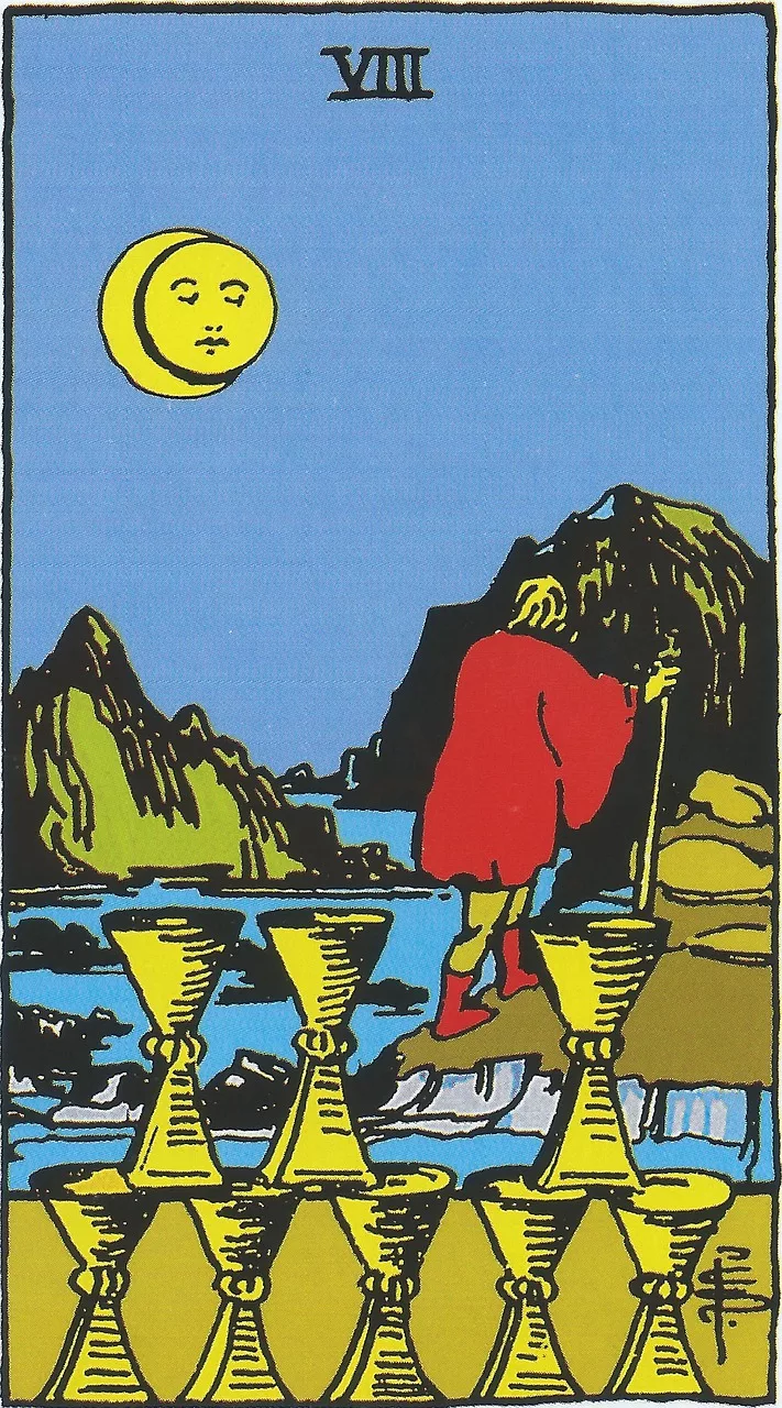 8 of cups tarot card meaning