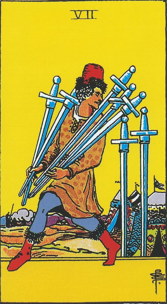 7 of Swords Tarot Card Meaning