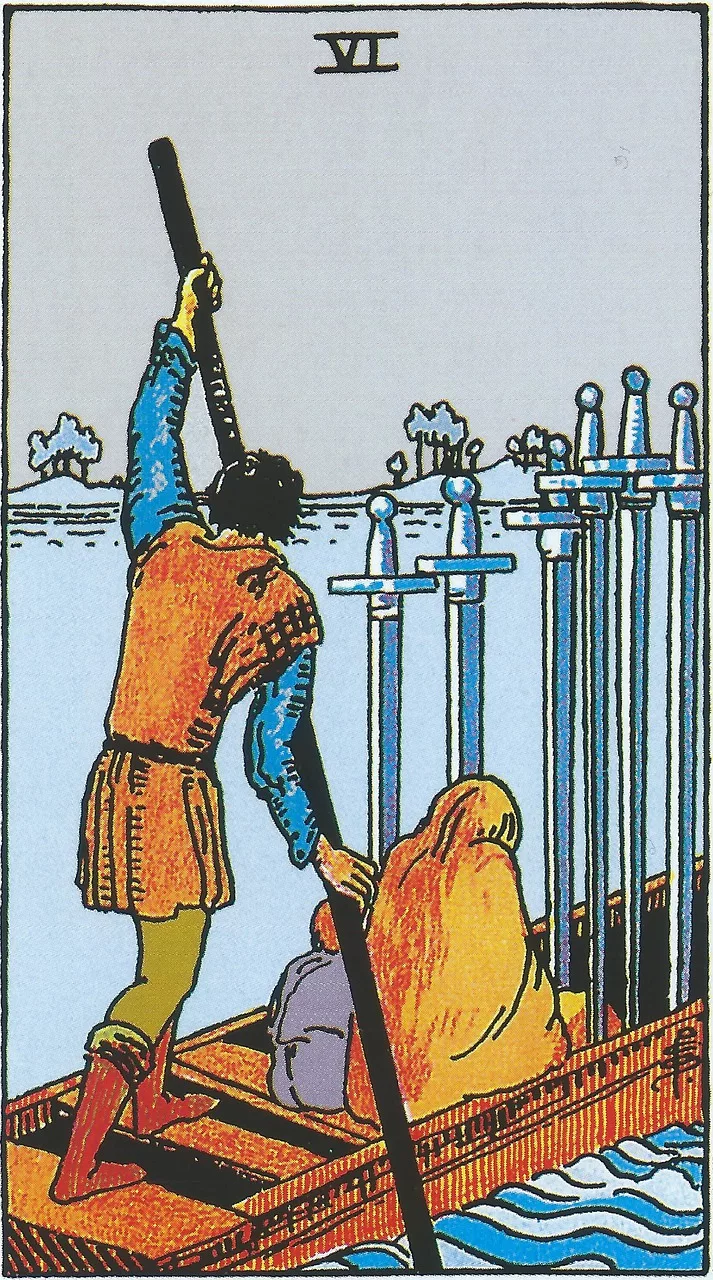 6 of Swords Tarot Card Meaning