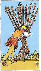 10 of Wands Tarot Card Meaning